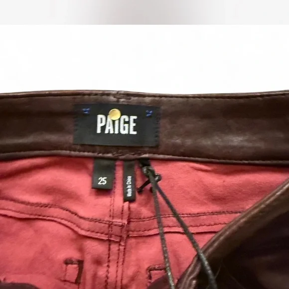 PAIGE leather Skinny Pants - Picture 3 of 5
